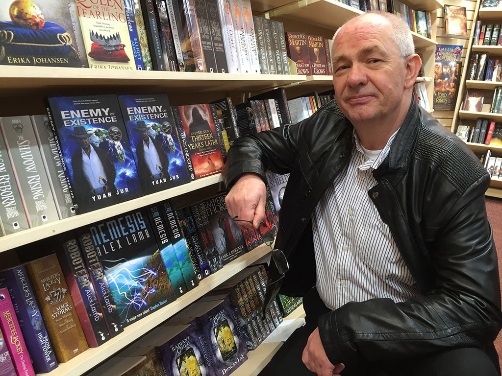Author Yuan Jur pictured here at Dymocks Books, Belconnen, ACT in recent days.